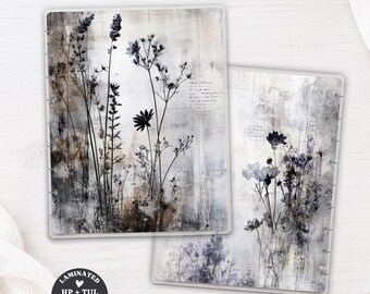 Wildflower Meadow Laminated Planner Dashboard | Happy Planner, TUL, Ring Journal Divider | Botanical A5 B6 Personal Pocket Insert 674