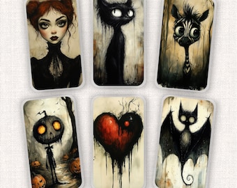 Spooky Cuties Planner Bookmark, Happy Planner Dashboard, Laminated Planner Supply, Notebook Accessory, Gift for Her, Disc Bound Bookmarks