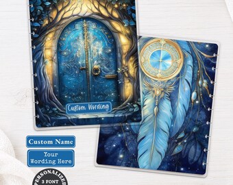 Celestial Door Personalized Planner Dashboard | Happy Planner, TUL, Ring Planner | Whimsical Custom Name Laminated Divider 035