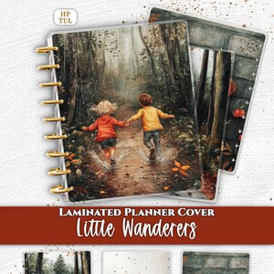 Laminated Planner Cover Set | Happy Planner and TUL | Childhood Forest, Storybook Path | Discbound Dashboard