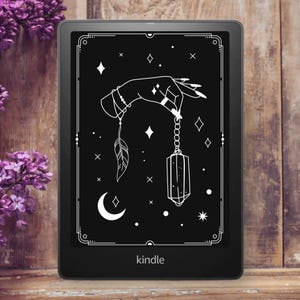 Crystal Card Bildschirmschoner, Kindle Lock Screen Digitaler Download, Paperwhite Zubehör, E-reader Wallpaper Meme, Boho Bildschirm für Tablet Ebook