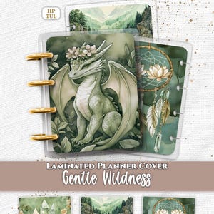 Gentle Wildness Laminated Micro Happy Planner Cover Set | Happy Planner & TUL | Forest Witch Discbound Journal Accessories
