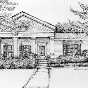 Pen and Ink Custom House Drawing, House Portrait, Handdrawn Original ...