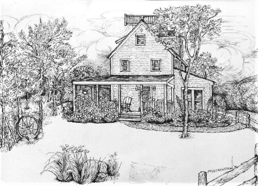 Pen and Ink Custom House Drawing, 11 X 14 House Portrait Handdrawn ...