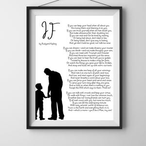 If Poem. Rudyard Kipling. Motivational Quote. Home Decor. Literature Poster. Famous Poem. Printable Poem. Living Room Art. INSTANT DOWNLOAD.
