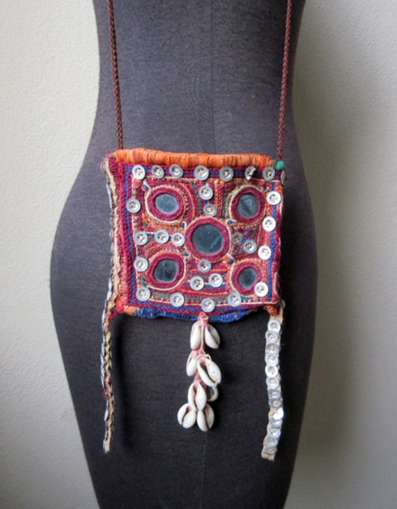 Yellow - Kutch Embroidery Mirror Work Dori Waist Belt / Kamarbandh