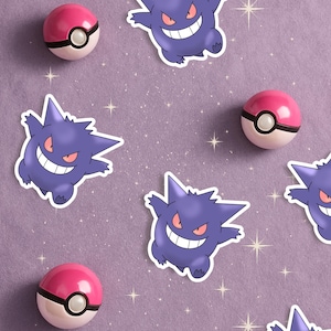 Gengar Pokémon Sticker – Ghost Type Holo Vinyl