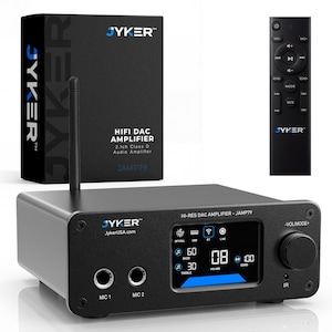 Hi-Fi DAC Home Audio Amplifier - Bluetooth 5.2 400W, 2 Channel Class D, TPA3116 - JAMP79 imagen 1