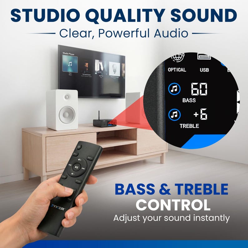 Hi-Fi DAC Home Audio Amplifier - Bluetooth 5.2 400W, 2 Channel Class D, TPA3116 - JAMP79 imagen 5