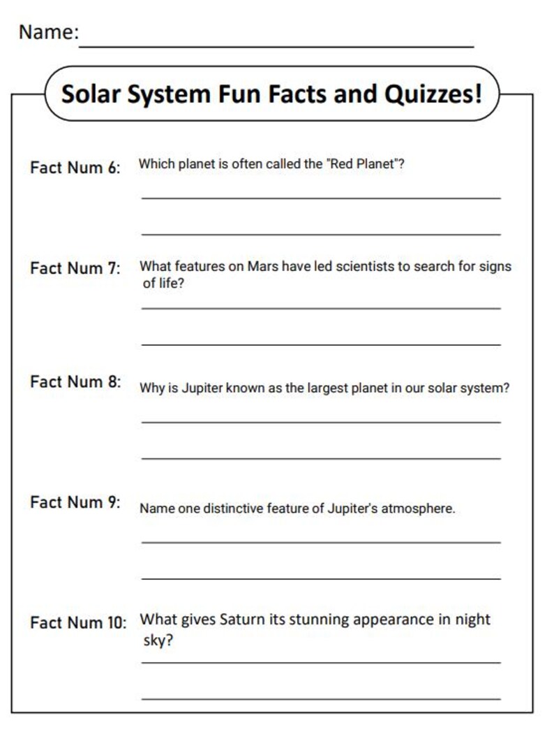 Solar System Activities for Preschoolers | Space Theme Learning Bundle ...