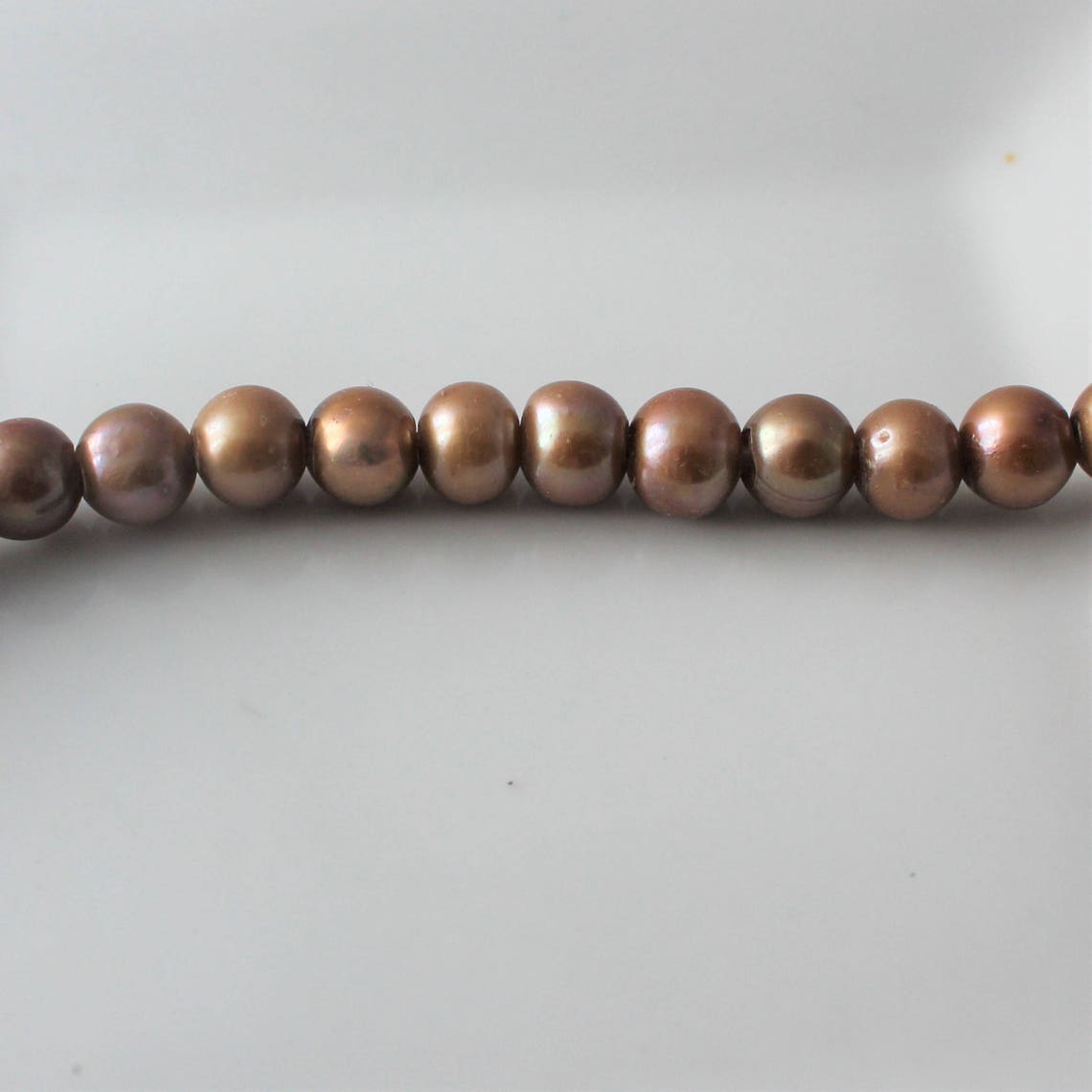 10 Pcs Copper Pearls Large Hole Pearls Nude Pearls Big Hole Etsy