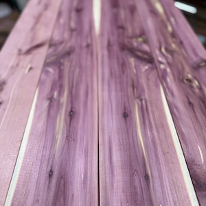 Red Cedar Boards – Aromatic, Planed & Sanded | Custom Sizes | For Shelves, Signs, Crafts, Closets, Wall Art | Notes Welcome | Ships Fast