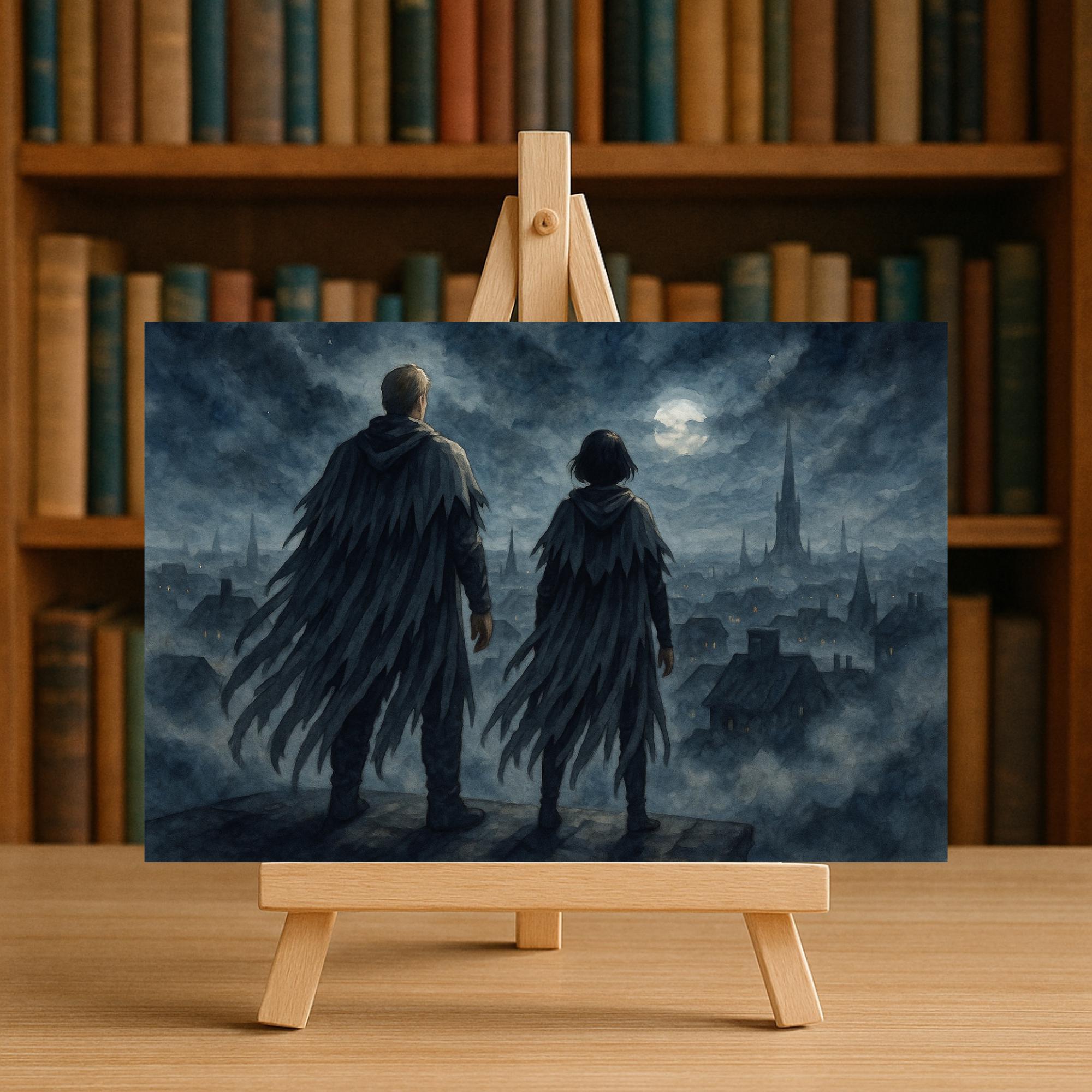 Vin and Kelsier Art Print, Mistborn Wall Art, Brandon Sanderson Fan ...