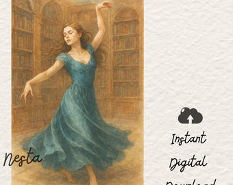 Nesta Archeron Art Print: ACOTAR Bookish Decor (Digital Download)
