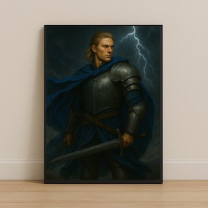 Stormlight archive poster, Adolin Kholin Printable Art , Wall Art , Fantasy Character , Brandon Sanderson Fan Gift, Cosmere