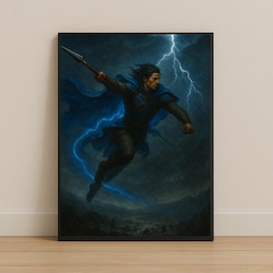 Stormlight archive poster, Kaladin  Stormblessed Printable Art , Wall Art , Fantasy Character , Brandon Sanderson Fan Gift