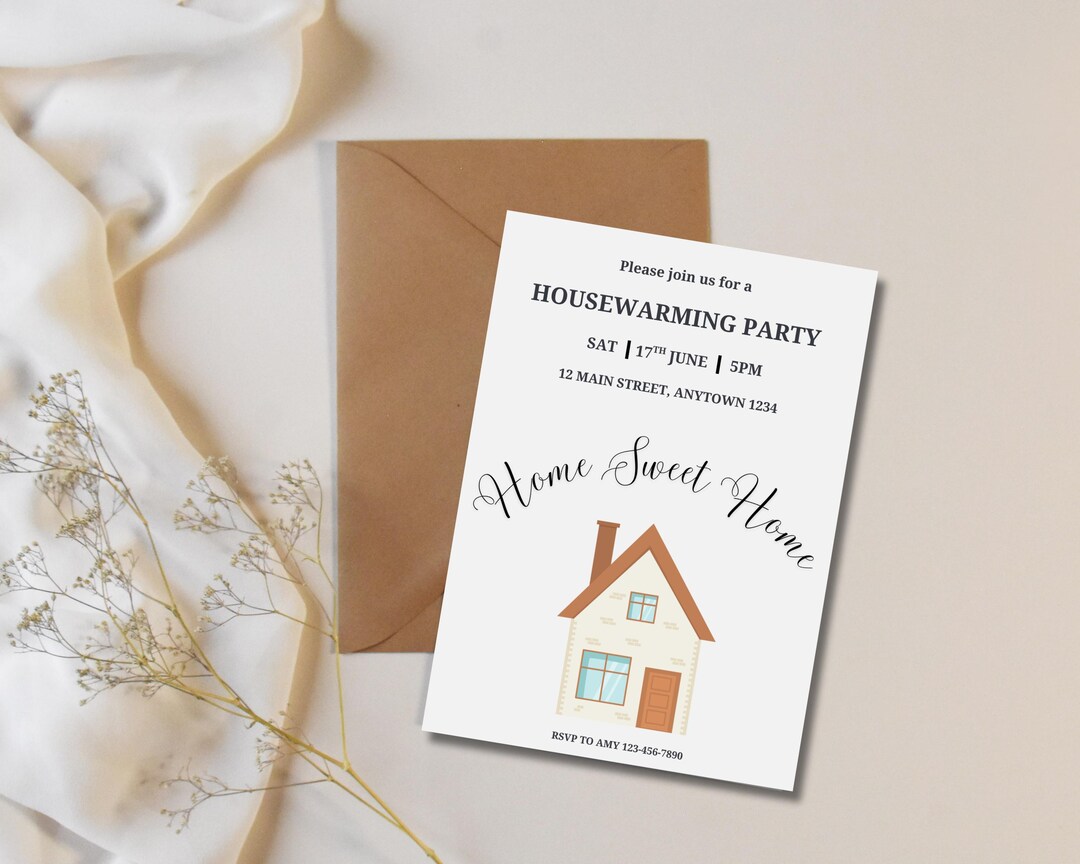 Editable Housewarming Invitation, Housewarming Invitation Digital ...