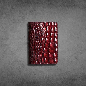 Nieuwe op maat gemaakte originele rundleren portemonnees Croc Skin