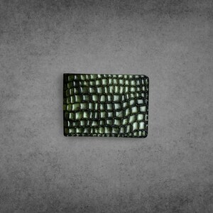 Nieuwe op maat gemaakte originele rundleren portemonnees Croc Skin