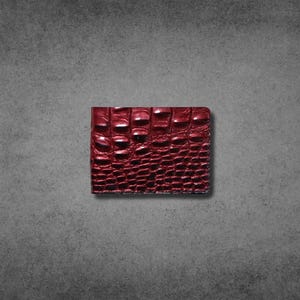Nieuwe op maat gemaakte originele rundleren portemonnees Croc Skin