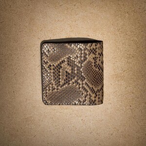 Nieuwe op maat gemaakte originele rundleren portemonnees Python Skin