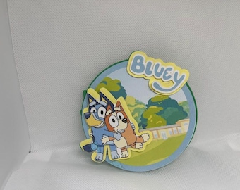Bluey personalized cake topper