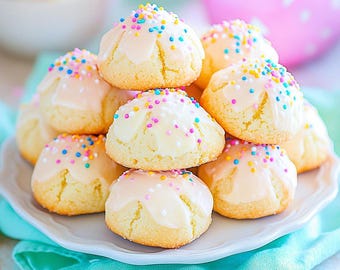 Italian Easter Cookies | Traditional Glazed Anise Cookies | Classic Holiday Baking | Printable Recipe PDF