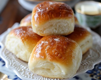 Panini morbidi al latte / Ricetta per pane soffice fatto in casa (PDF stampabile)