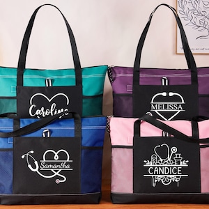 Sac fourre-tout pour infirmière, cadeau pour infirmière, cadeaux de remise des diplômes d&#39;infirmière, cadeau médecin, sac d&#39;infirmière, cadeau personnalisé d&#39;infirmière, semaine de candidature pour infirmière, sac de cadeaux d&#39;infirmière