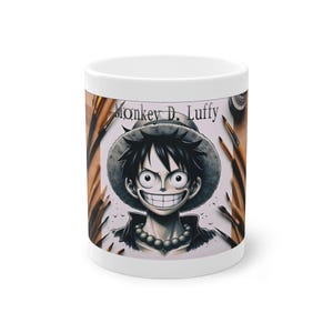 Monkey D Luffy -Anime Mug - Unique Otaku-Inspired Cup for Coffee & Tea Lovers