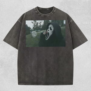 Vintage Ghostface Halloween Tee, Retro Horror Comfort Colors Shirt