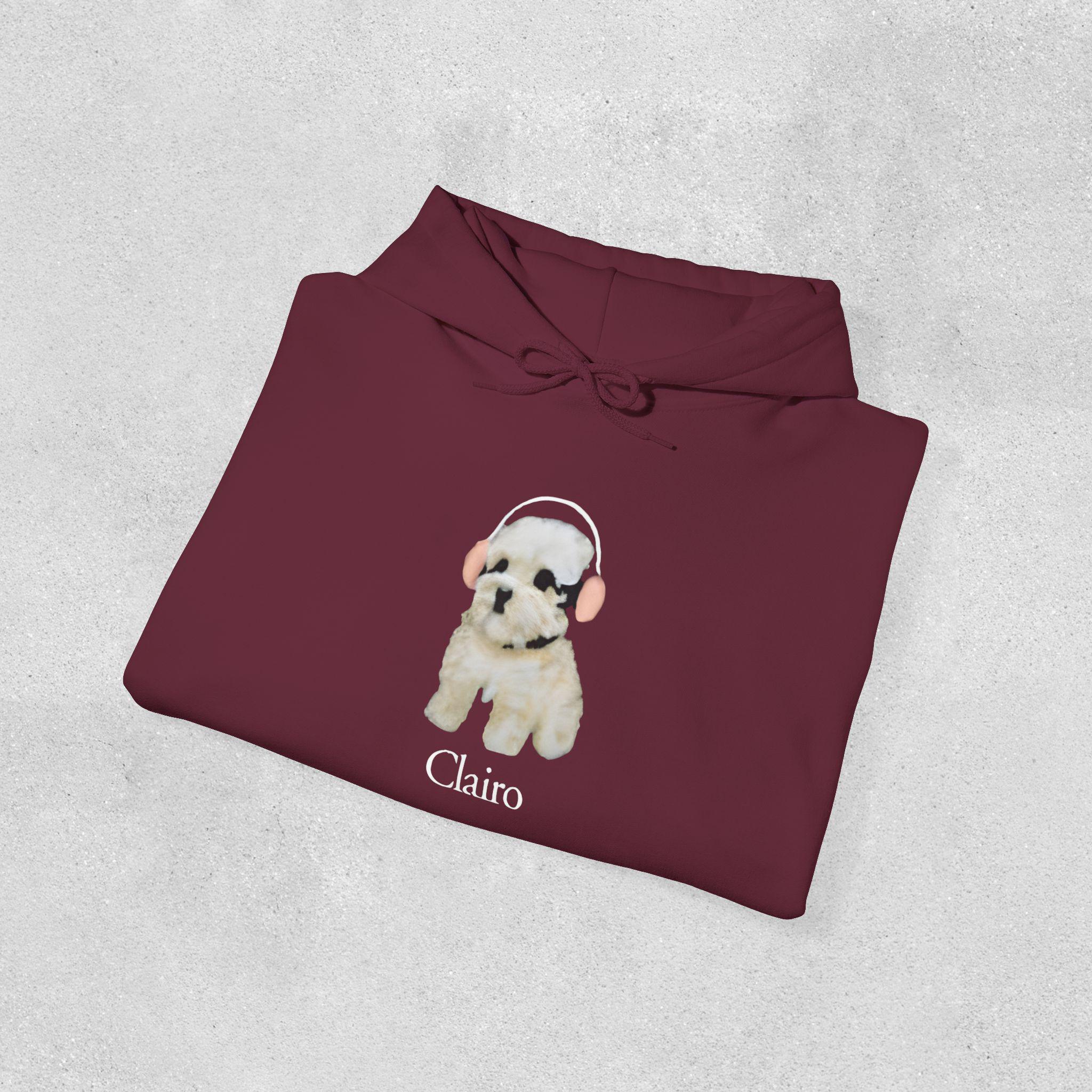 Clairo Dog Hoodie, Funny Dog With Headphones Hoodie, Indie Music