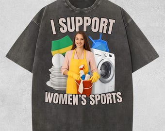 Ich unterstütze das Womens Sports Comfort Colors T-Shirt, unangemessenes Erwachsenen Humor T-Shirt