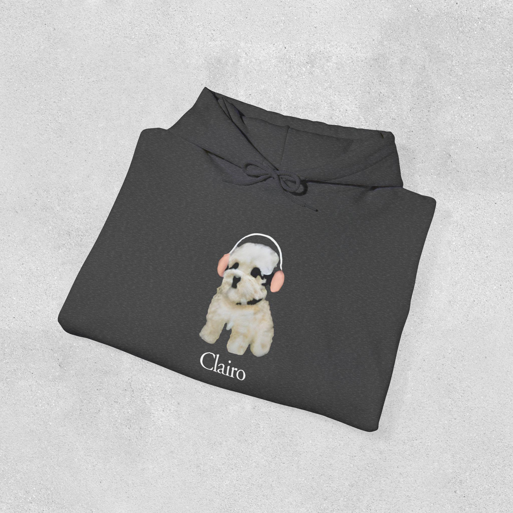 Clairo Dog Hoodie, Funny Dog With Headphones Hoodie, Indie Music Clairo Dog Hoodie, Funny Dog With Headphones Hoodie, Indie Music