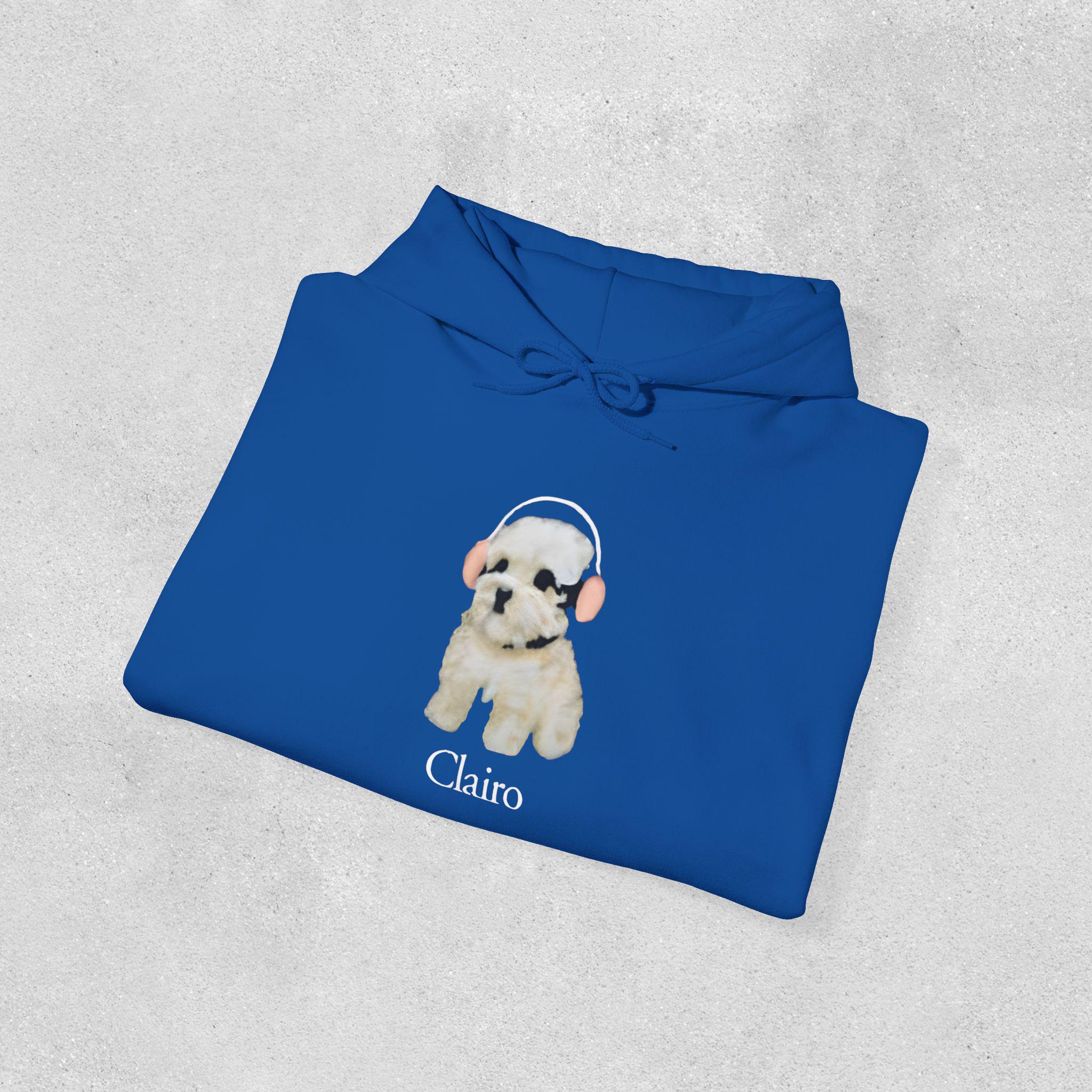 Clairo Dog Hoodie, Funny Dog With Headphones Hoodie, Indie Music