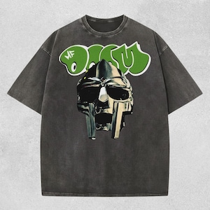 Camiseta gráfica de MF Doom, camiseta vintage de hip hop