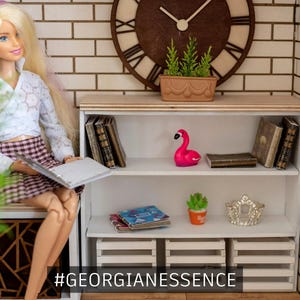 1:6 Scale DIY Cupboard – Wooden Dollhouse Furniture Kit for Blythe, BJD, Fashion Doll Room & Miniature Diorama