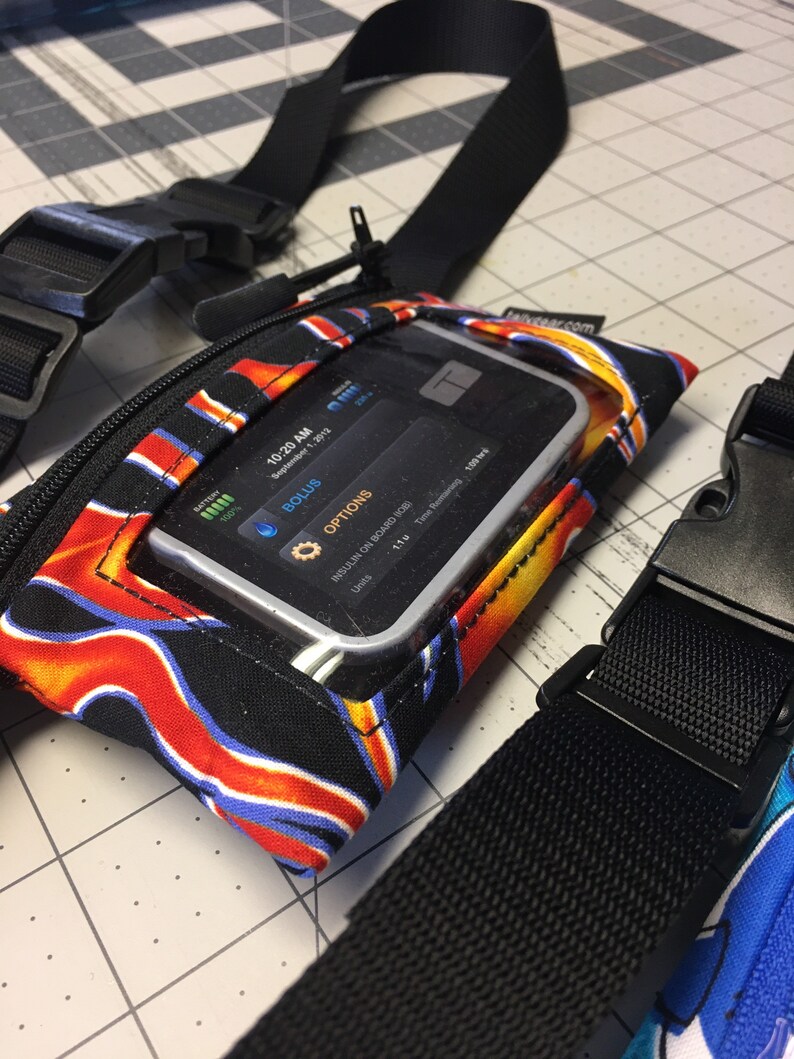 Kids Insulin Pump Waist Pack With Vinyl Window Etsy