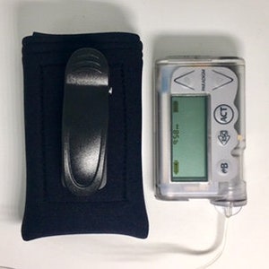 Insulin Pump Neoprene Case with Ratcheting Belt Clip
