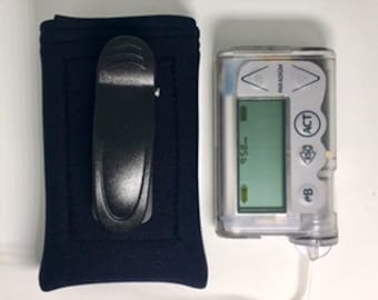 Étui en néoprène pour pompe à insuline avec clip de ceinture à cliquet