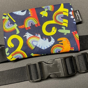 Kids Insulin Pump/Dexcom Waist- Rainbow Dino’s!!!
