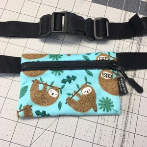 Kids Insulin Pump/Dexcom Waist Pack-Sloths!