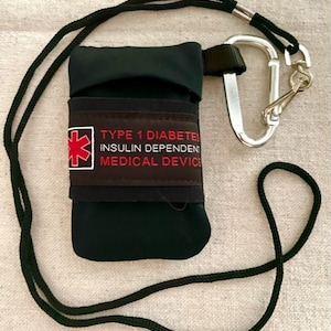 NEW Dexcom G7 Case with vinyl window & Type 1 Diabetes-Insulin Dependent-Medical Device Tag