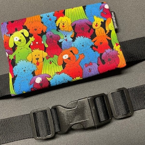 Kids Insulin Pump/Dexcom Waist Pack- colorful puppies!!!