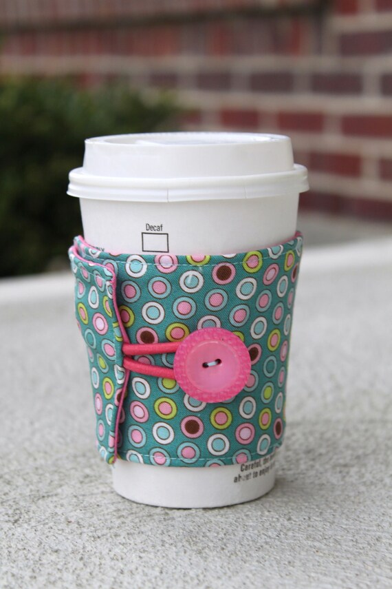 Reusable Coffee Cup Jacket / Cup Sleeve Penny Lane by Riley Etsy