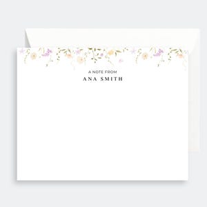 Blocco note personalizzato / Blocco note floreale / Cancelleria personale / Blocco note stampabile / Cancelleria per ragazze / Blocco note con nome / Blocco note con nome personalizzato