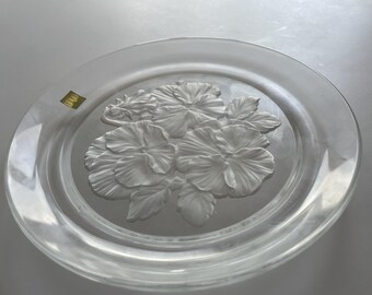 日本製ホヤクリスタルワインコースター「馬」アート彫刻シリーズ、2個