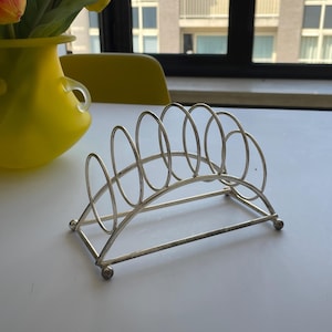 Vintage Silver-Plated Toast Rack – English Breakfast Tableware