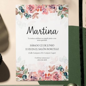 Elegant Editable Invitation Template – Baptism birthday wedding | Instant Download | DIY Printable Invite