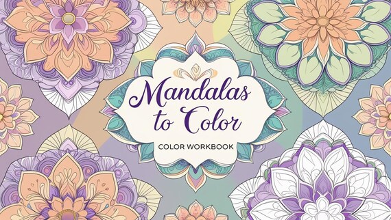 Mandala Coloring Book - Stress Relief, Mindfulness, Gift